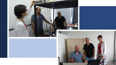 Professor de universidade uruguaia visita o Laboratório de Optoeletrônica